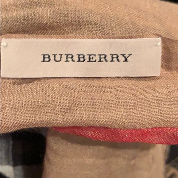 Burberry Giant Check Gauze Scarf - Picture 3 of 4